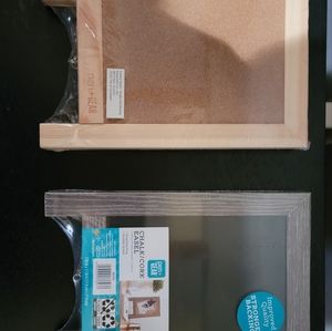 Chalk/corkboard easels